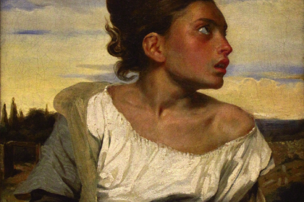 Eugène Delacroix   Jeune Orpheline Au Cimetière (vers 1824)